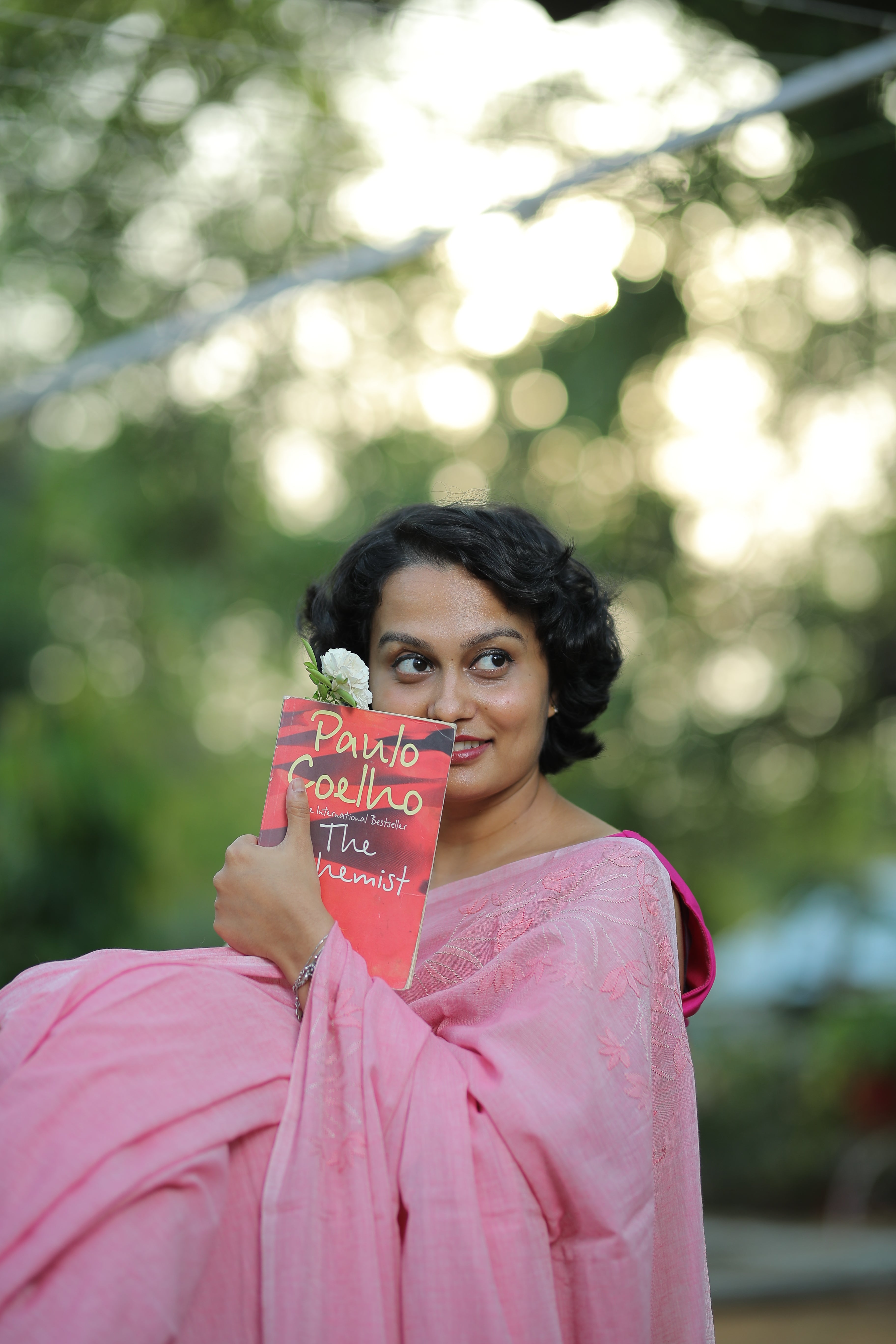 Pink Lily Sari