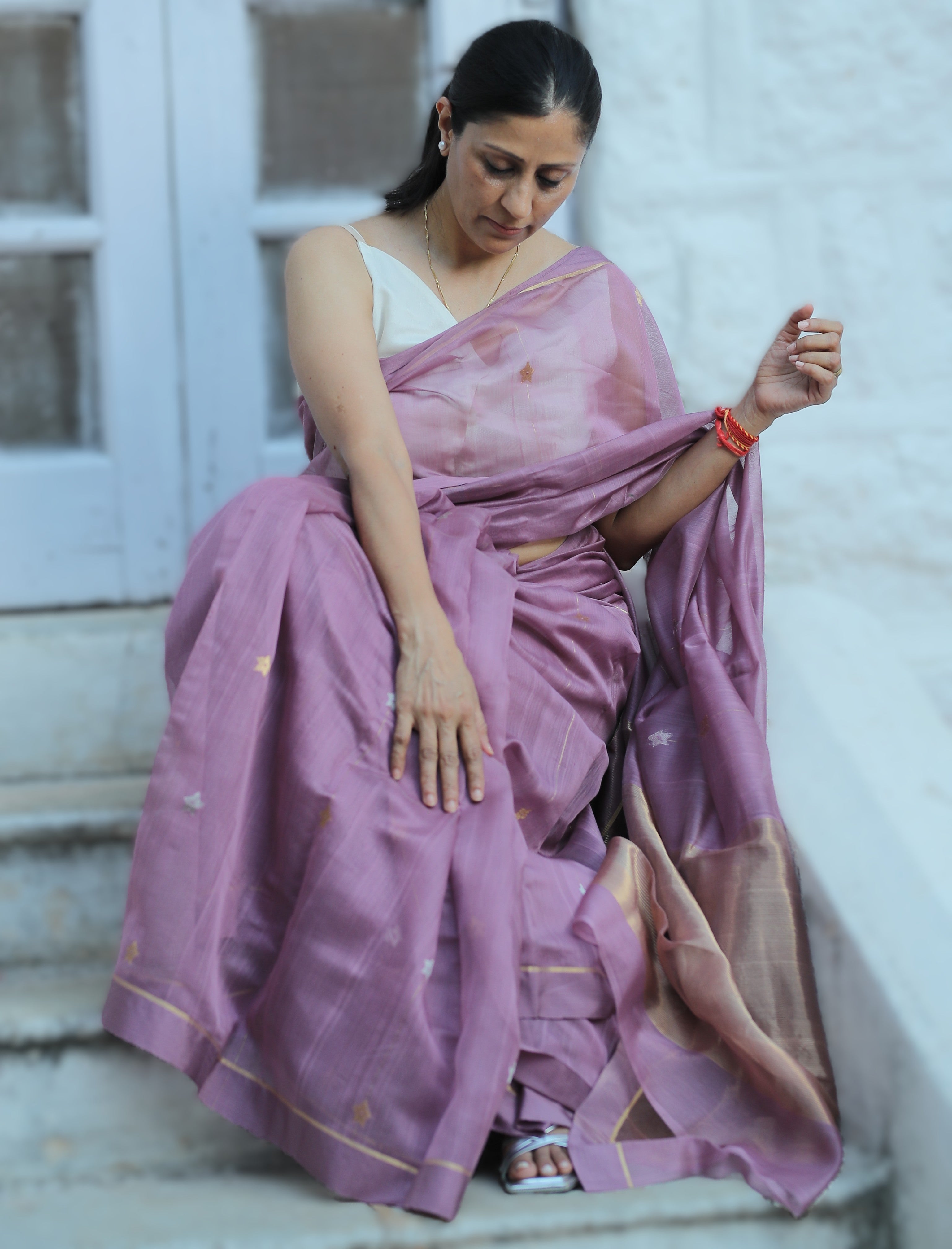 Lune Lavender Sari