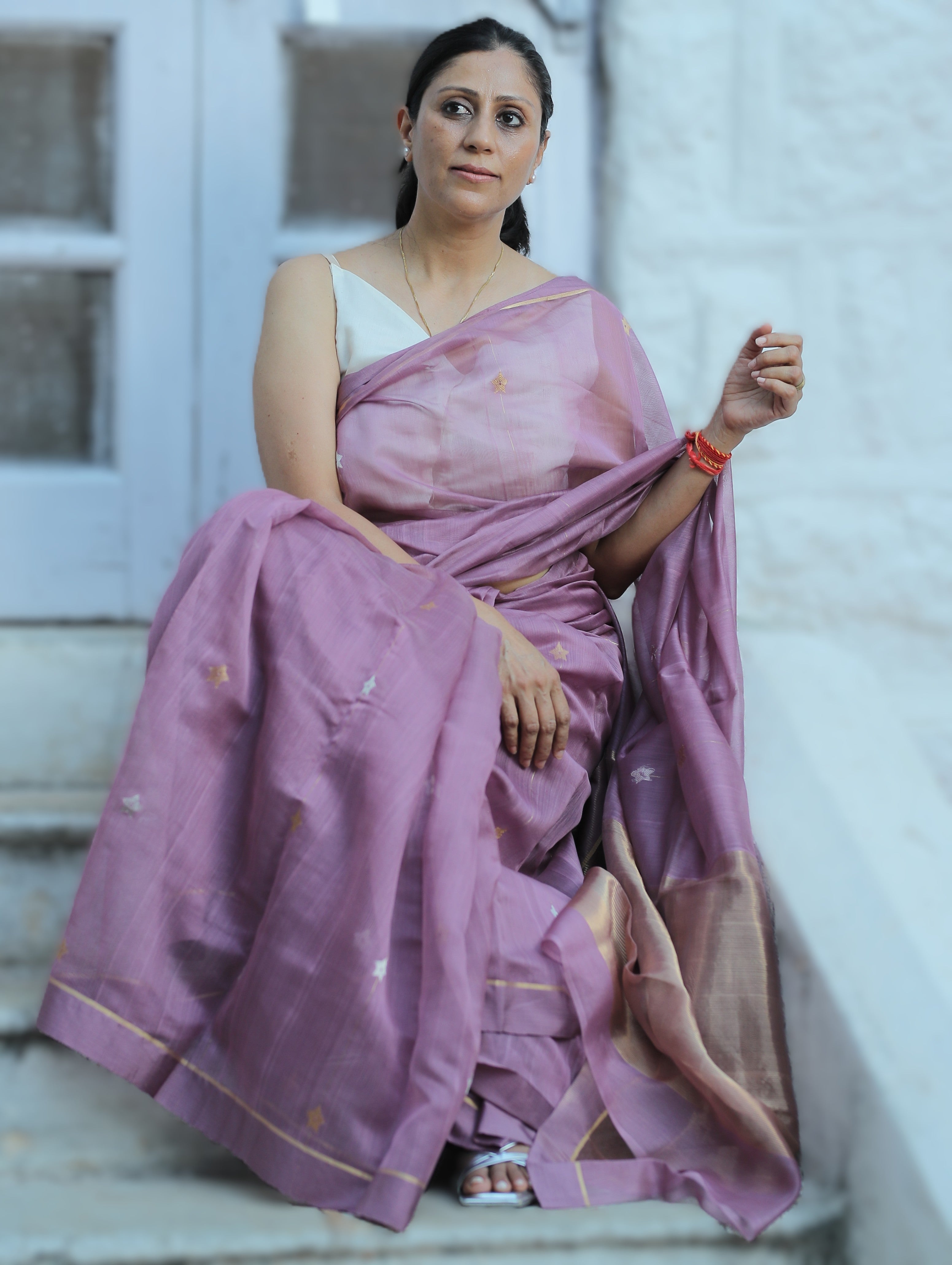 Lune Lavender Sari