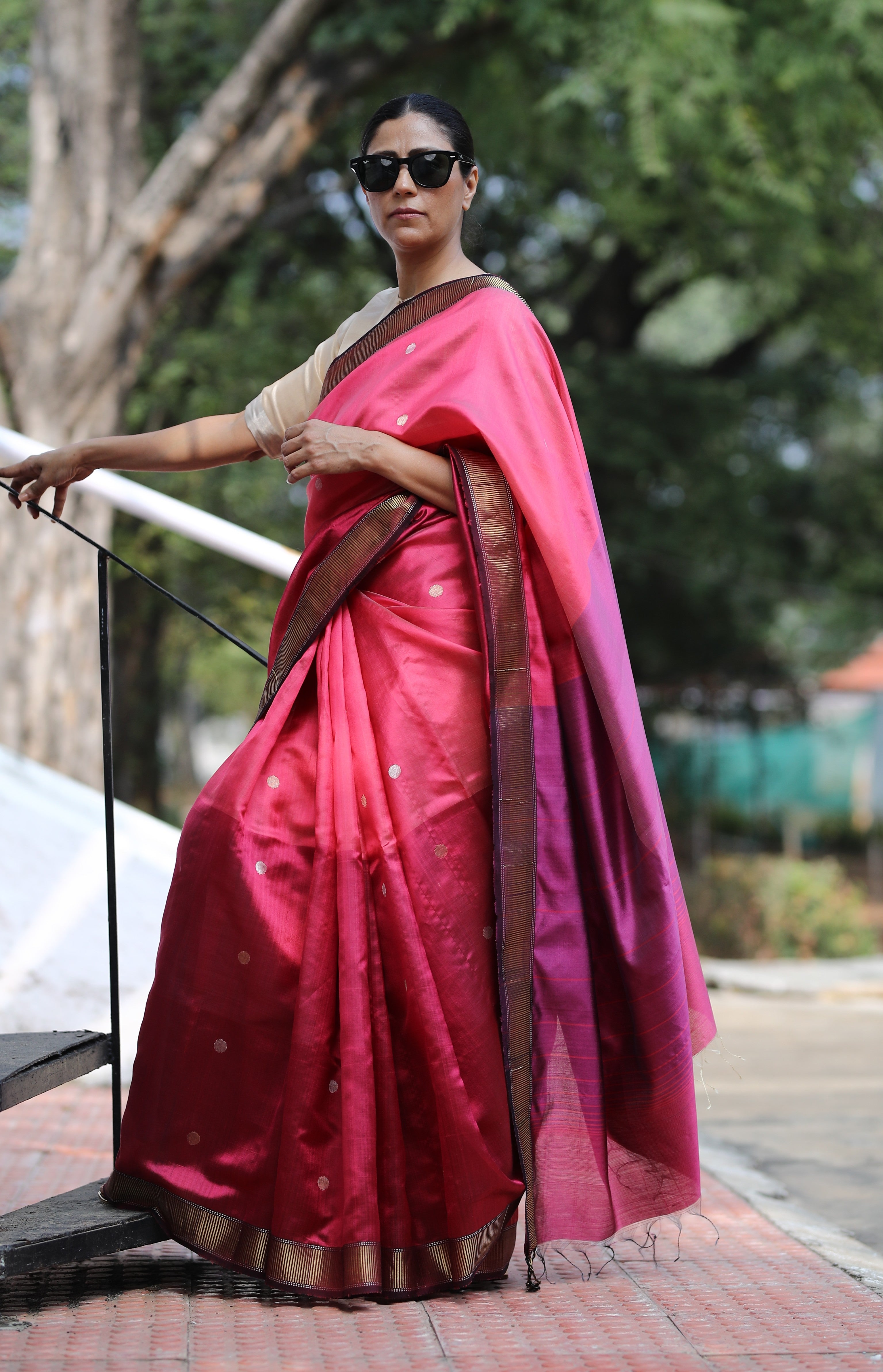 Deep Rose Sari