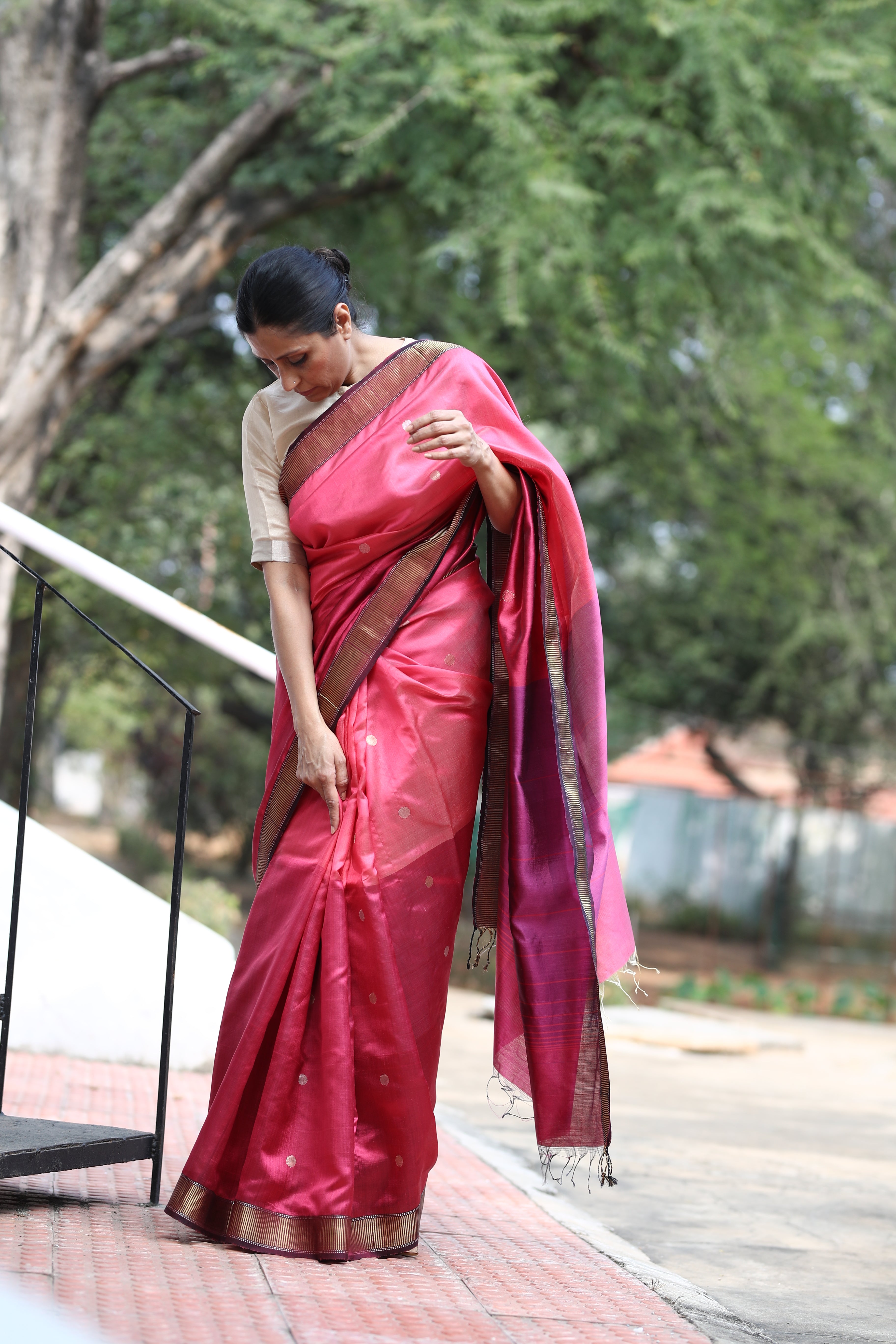 Deep Rose Sari