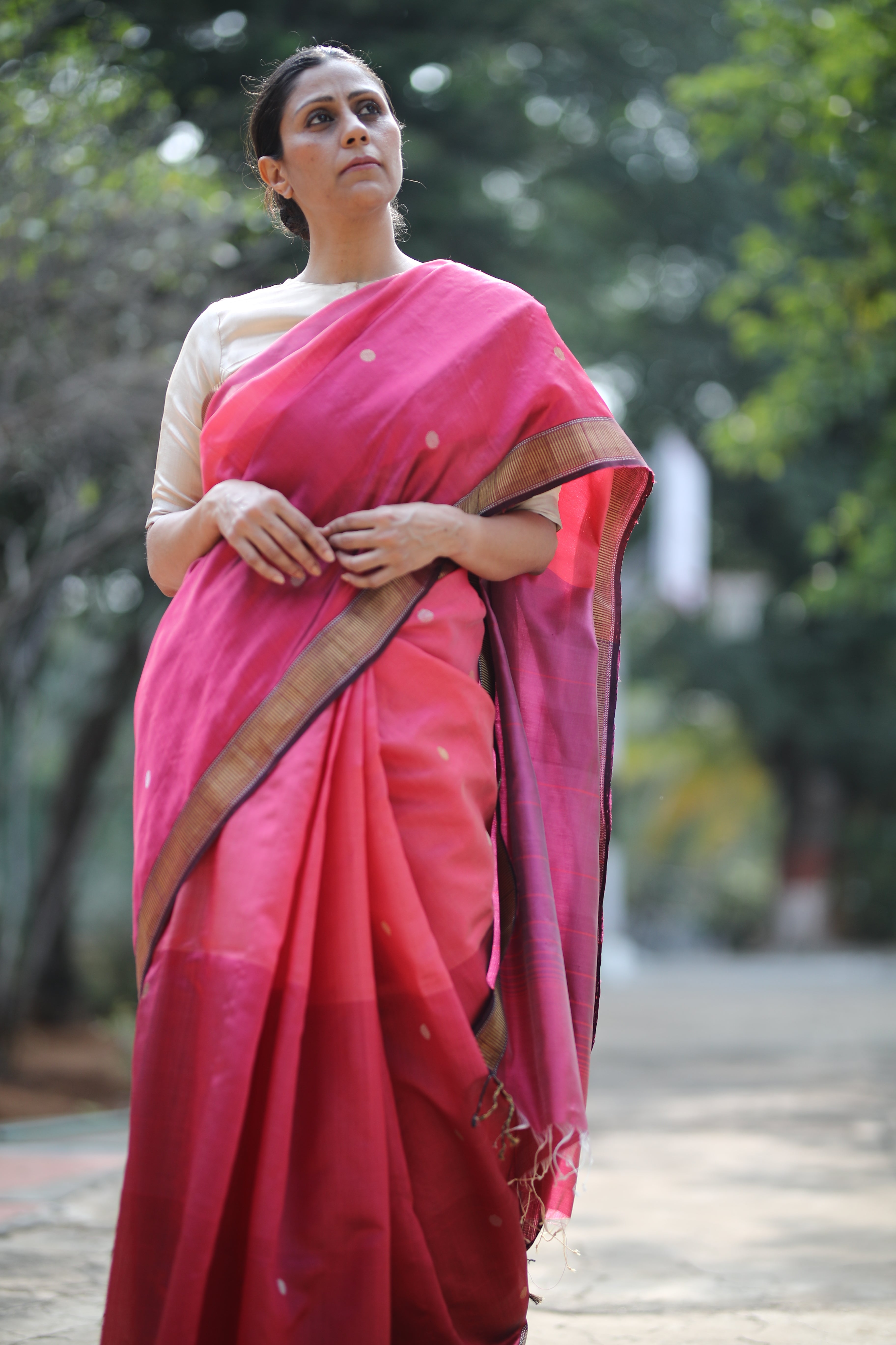 Deep Rose Sari
