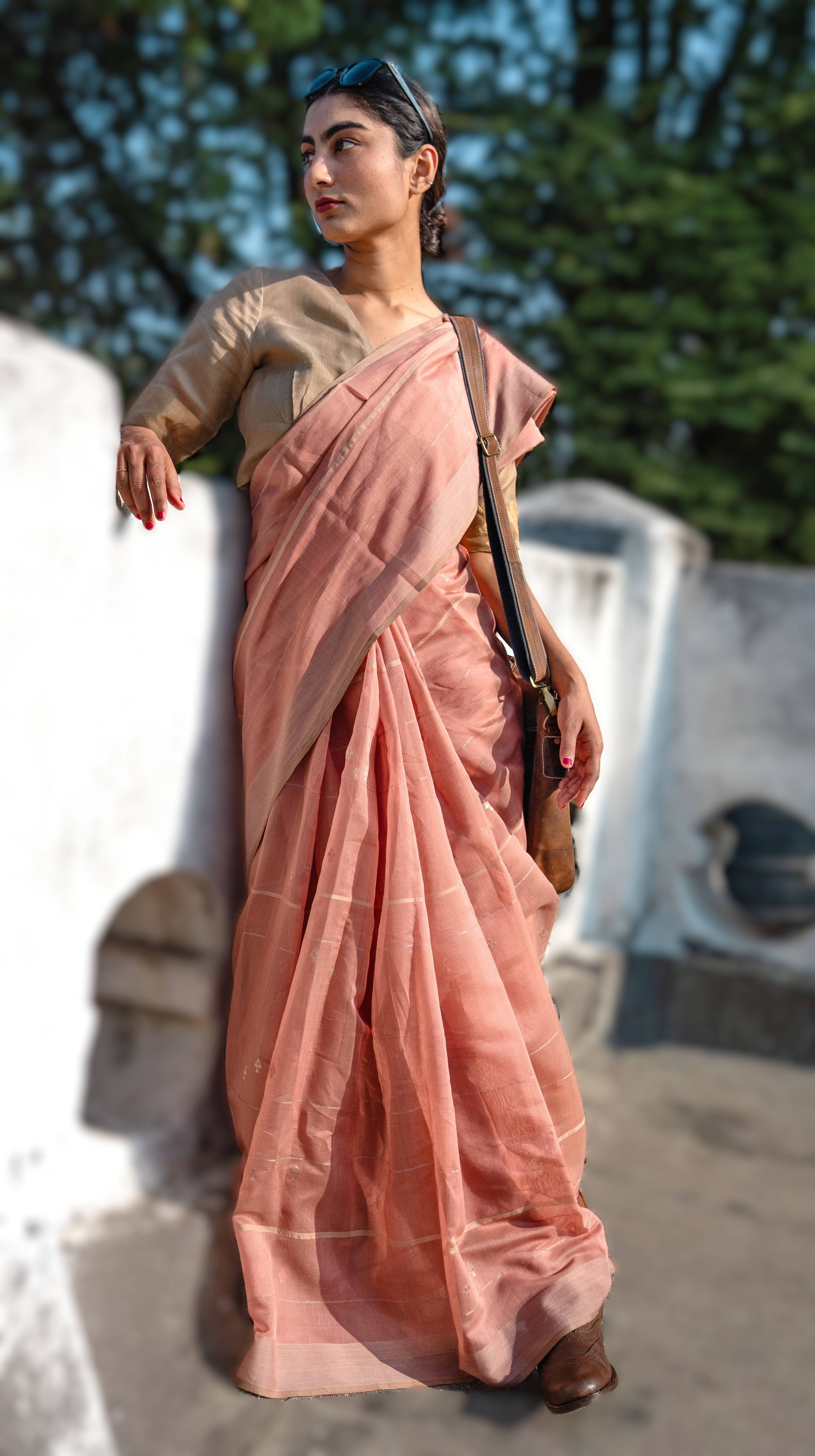 Rosé Copper Sari