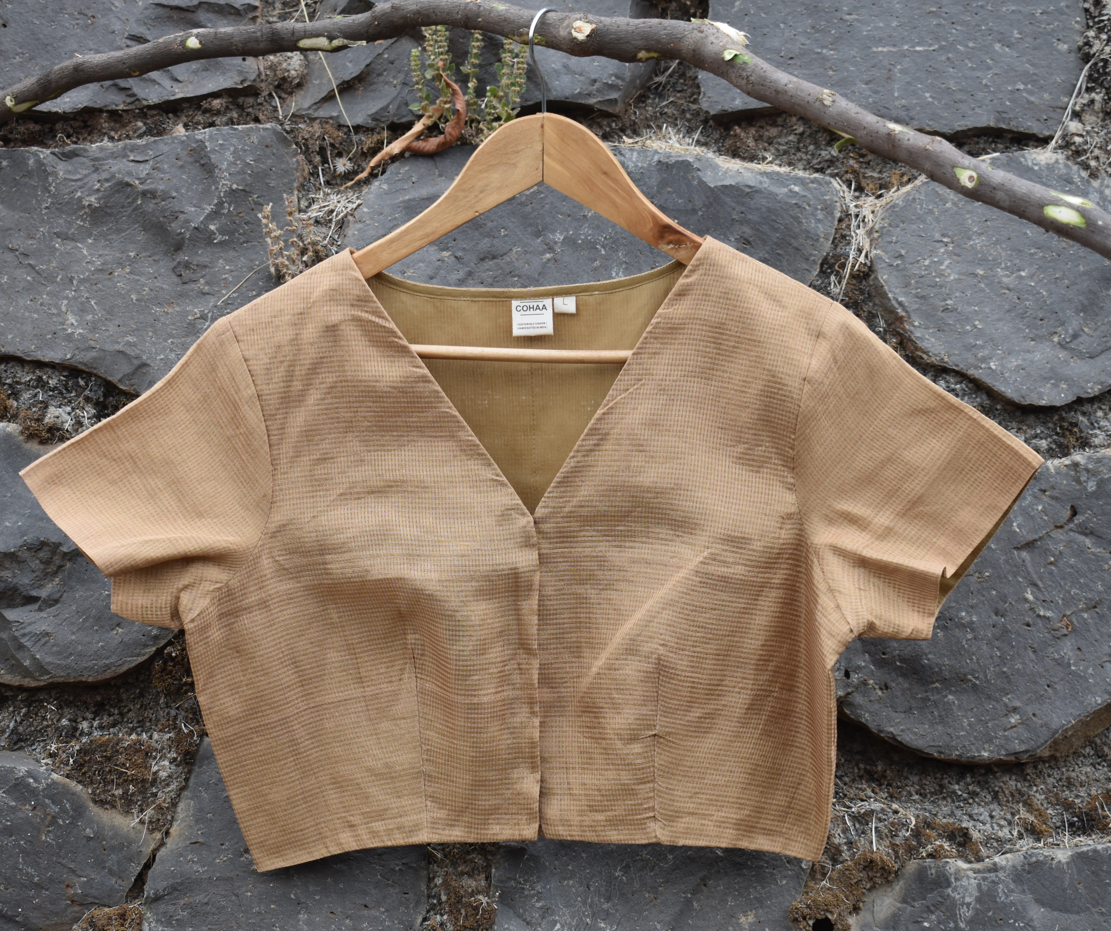 Gold Maheshwar Blouse