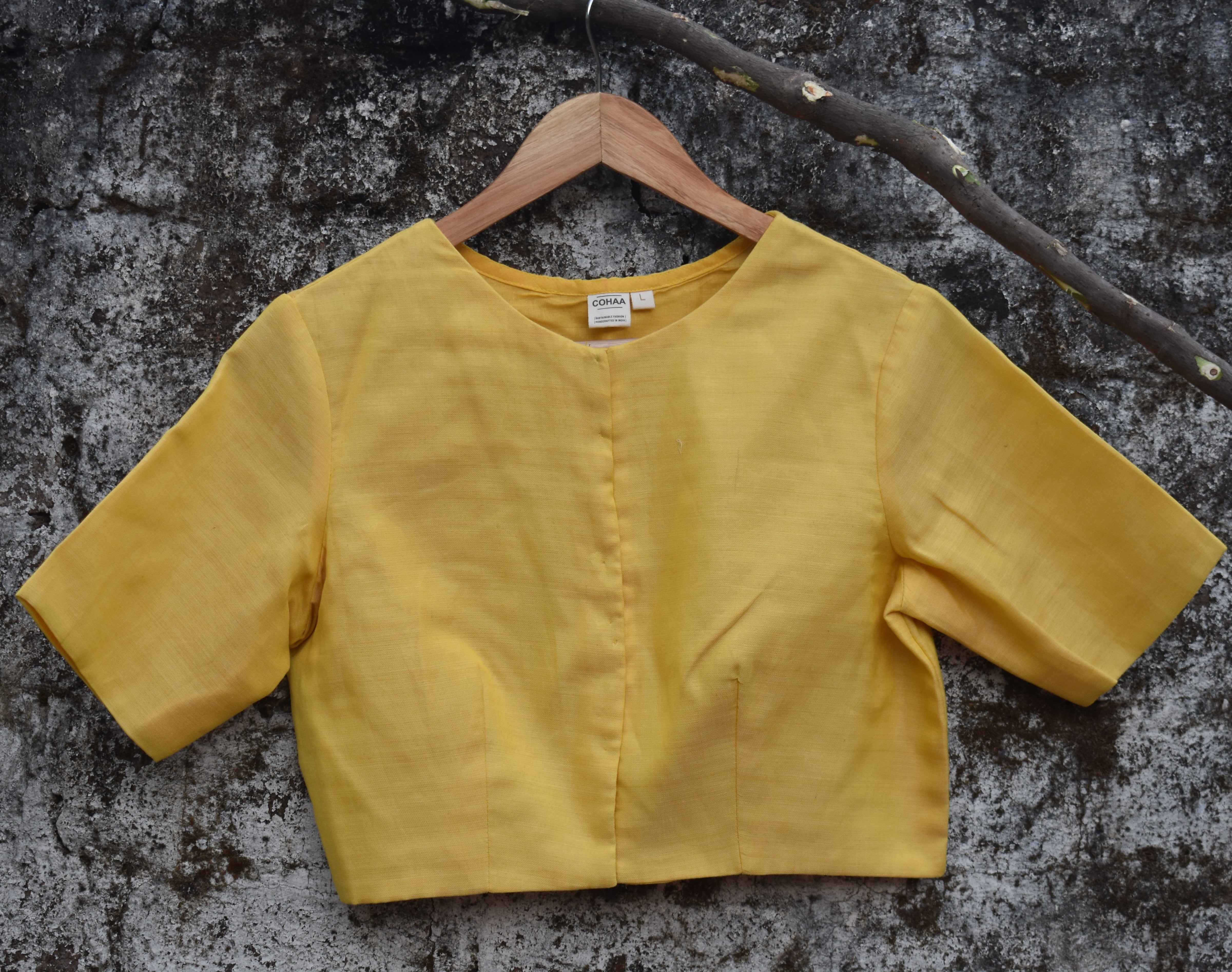 Yellow lily blouse