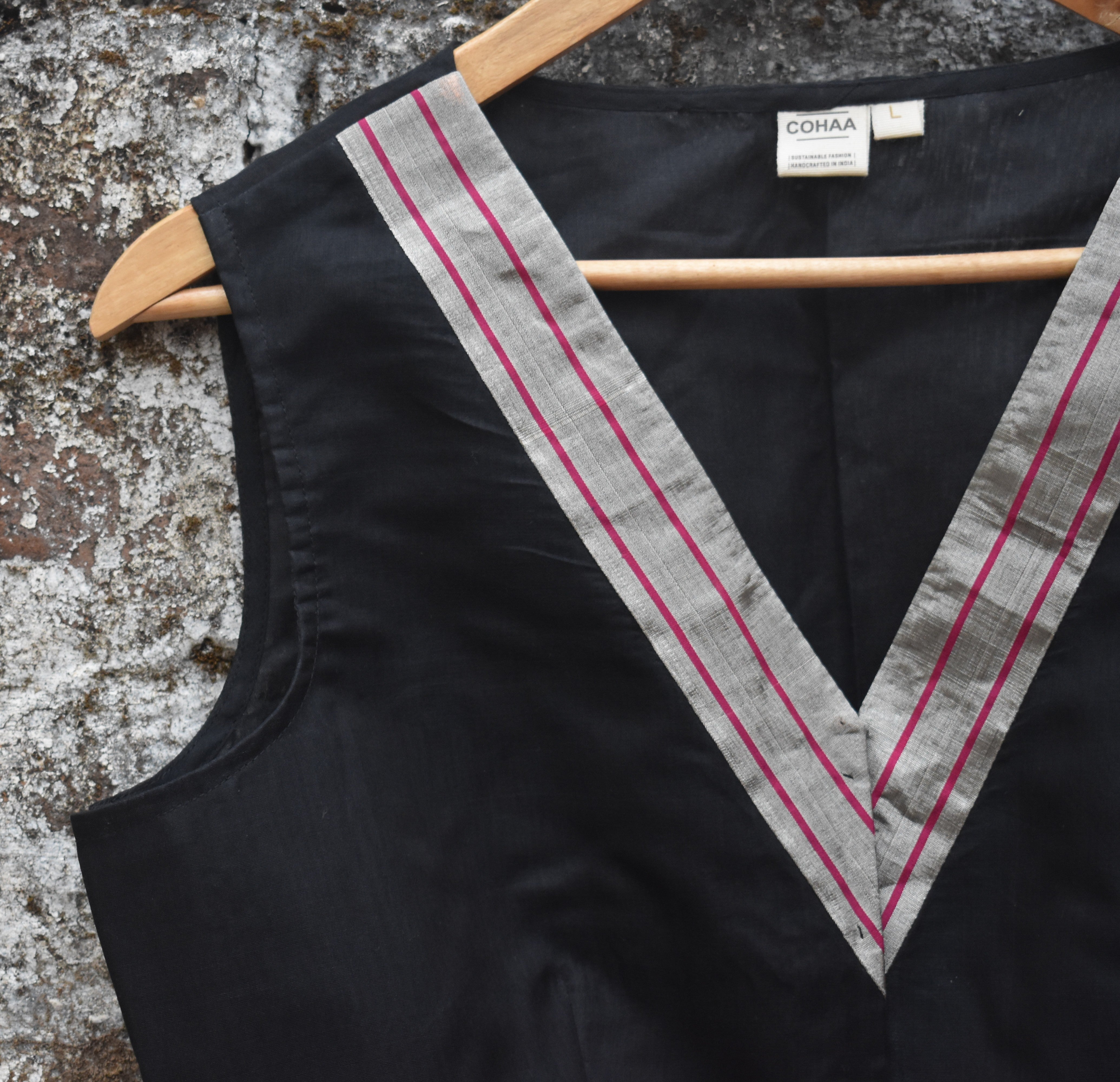 Black Chanderi Blouse
