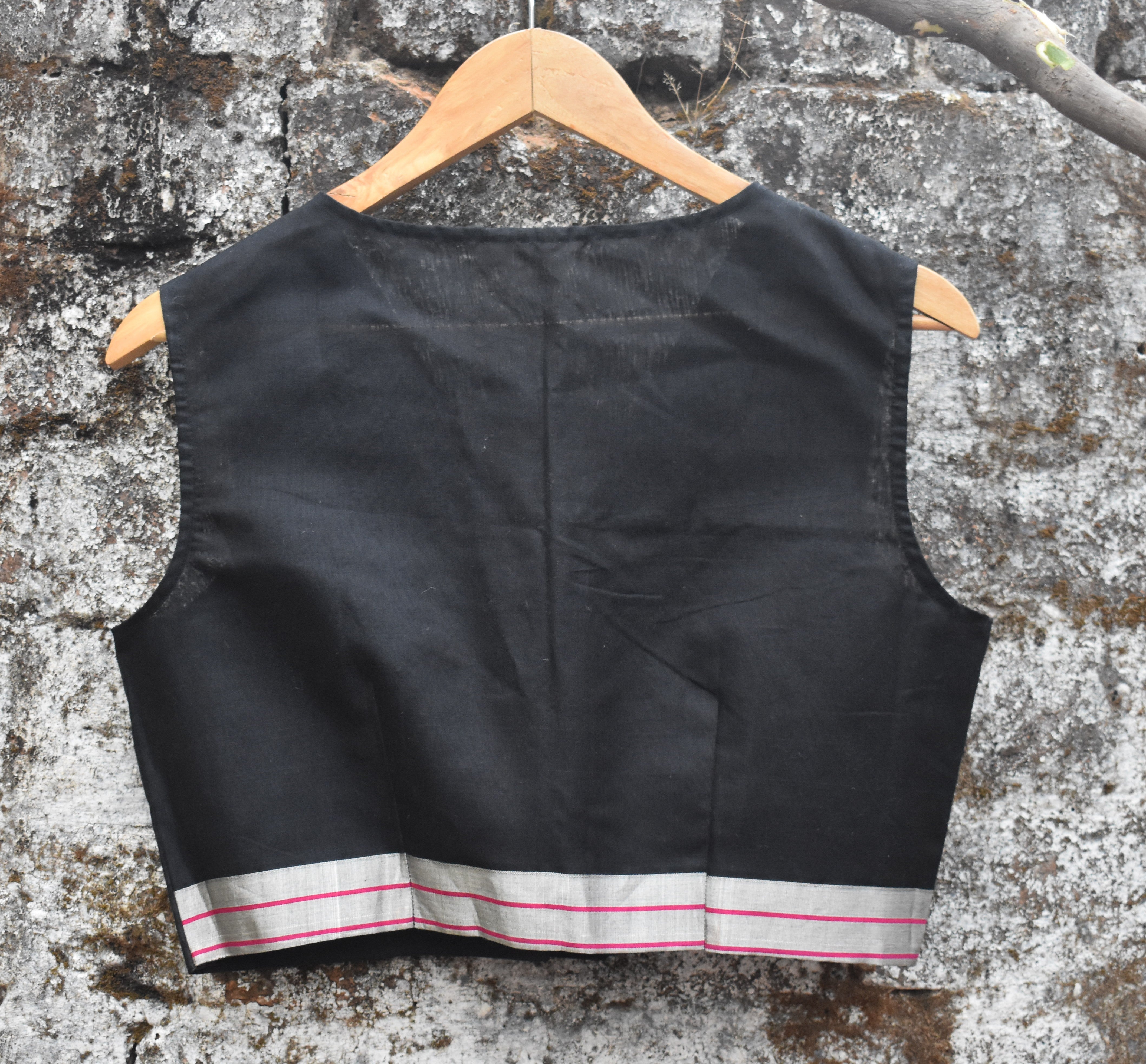 Black Chanderi Blouse