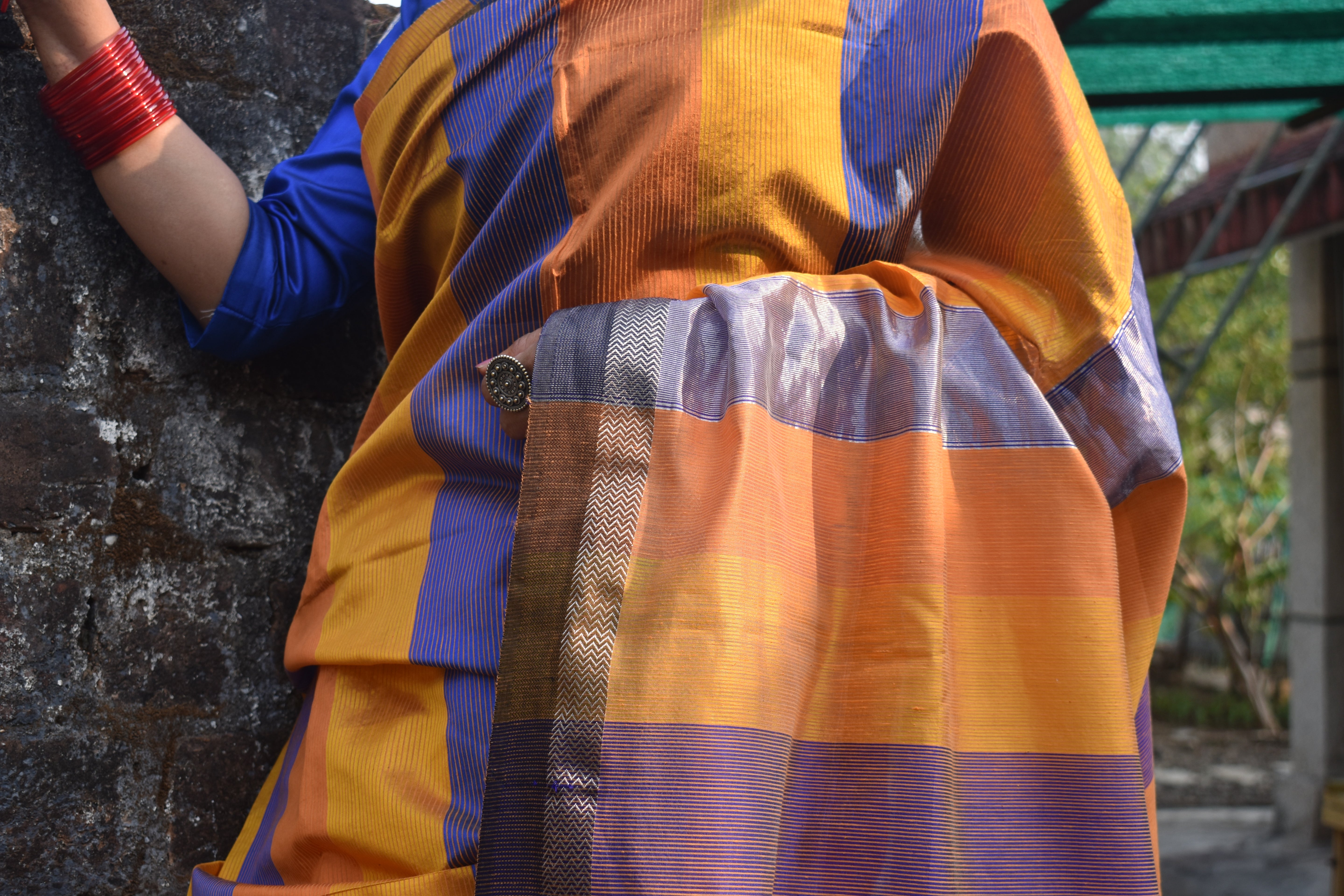 Saffron Rose Sari
