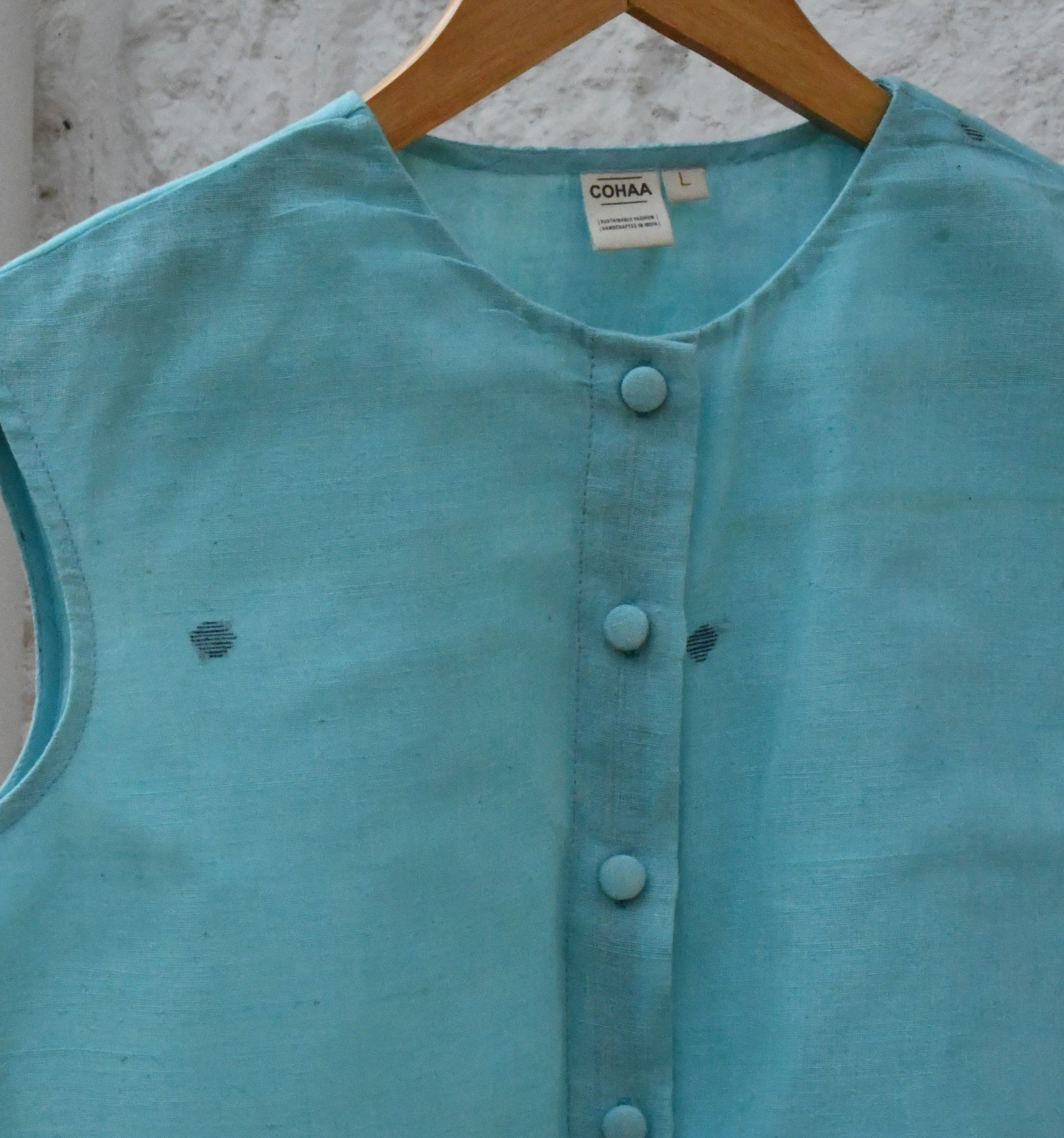 Polka Blue Blouse
