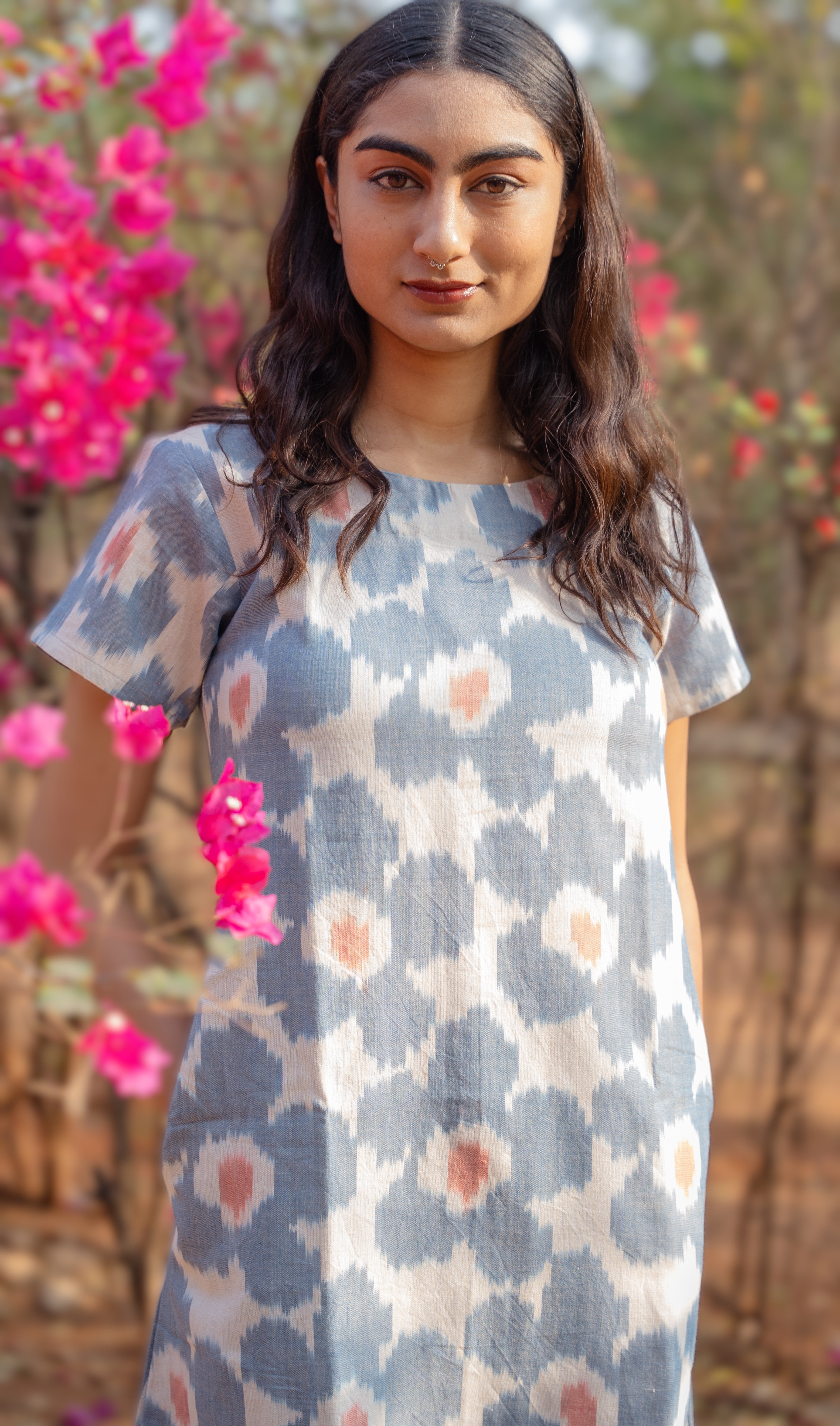 Hibiscus Ikat Dress
