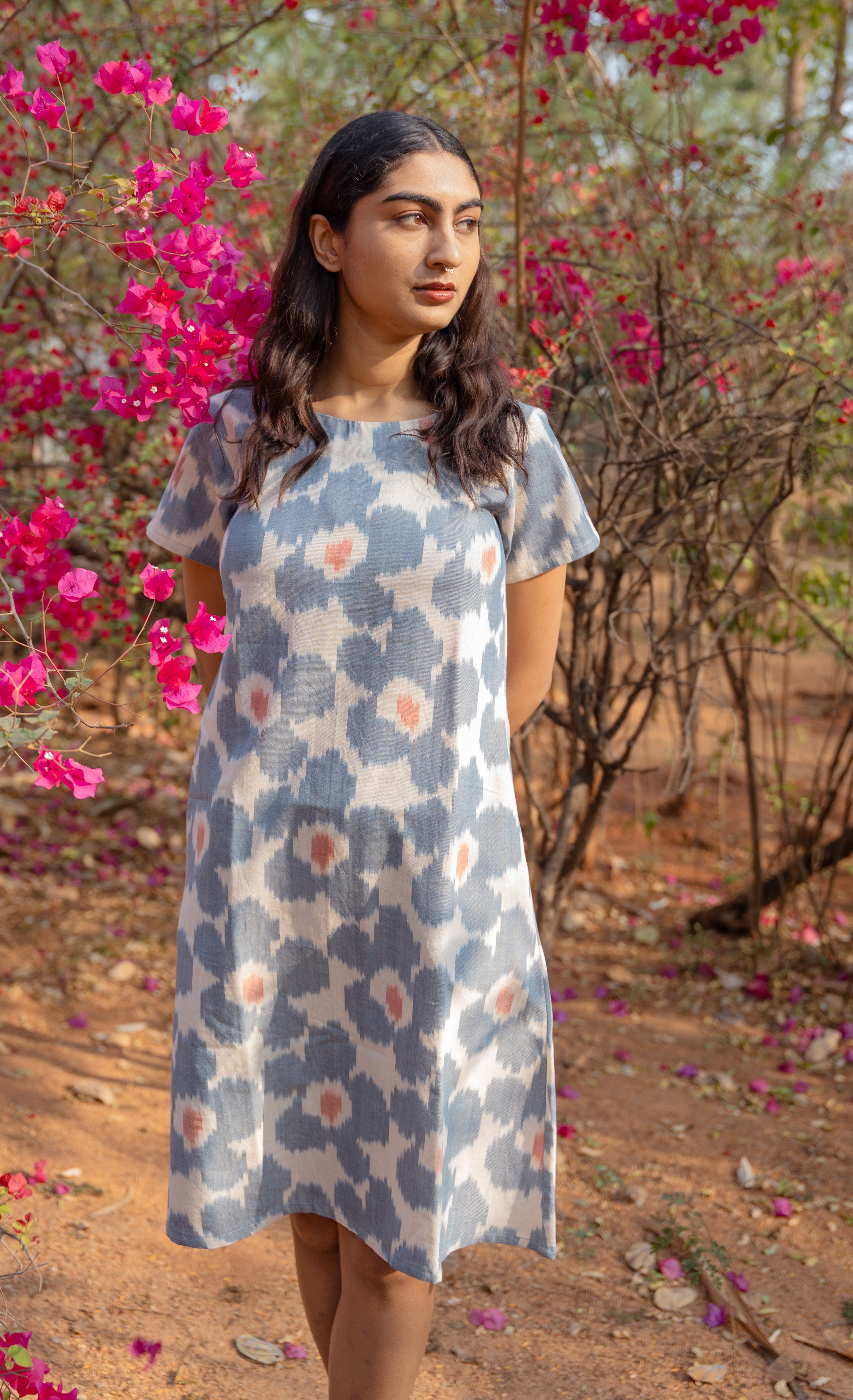 Hibiscus Ikat Dress