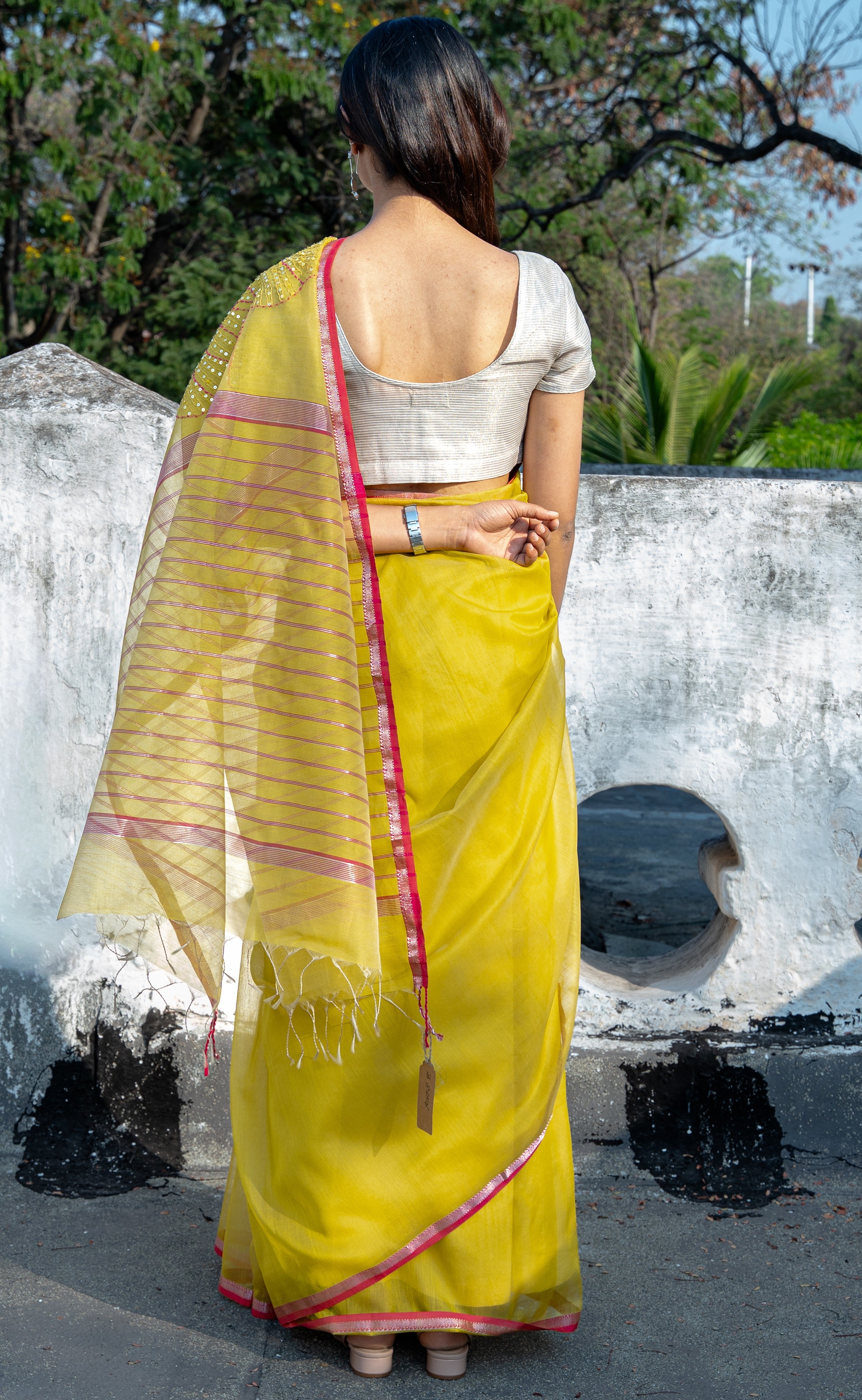 Meadow Glow Sari